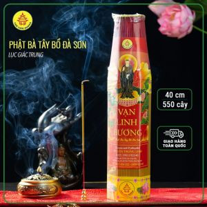 Nhang Vạn Linh Hương Phật Bà Tây Bổ Đà Sơn lục giác trung 4 tấc